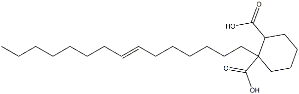 Cyclohexane-1,2-dicarboxylic acid hydrogen 1-(7-pentadecenyl) ester,,结构式