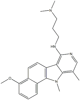  7-(3-Dimethylaminopropylamino)-10,11-dimethyl-4-methoxy-11H-benzo[g]pyrido[4,3-b]indole