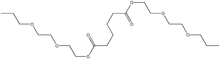 Adipic acid bis[2-(2-propoxyethoxy)ethyl] ester,,结构式