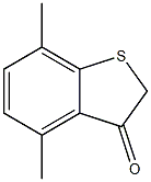 2,3-ジヒドロ-4,7-ジメチルベンゾ[b]チオフェン-3-オン 化学構造式