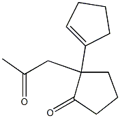 2-Acetonyl-2-(1-cyclopentenyl)-1-cyclopentanone Structure