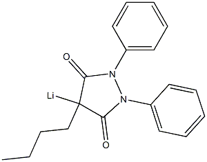 4-Butyl-4-lithio-1,2-diphenyl-3,5-pyrazolidinedione