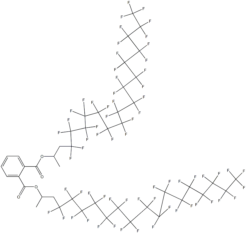 Phthalic acid di[2-(tritriacontafluorohexadecyl)-1-methylethyl] ester Structure