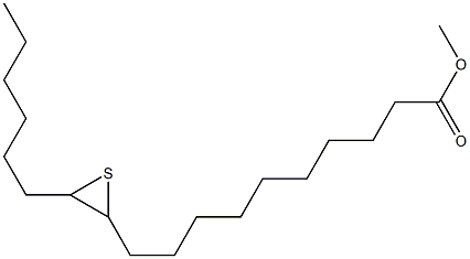 11,12-Epithiooctadecanoic acid methyl ester Structure