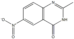 2-メチル-6-ニトロキナゾリン-4(3H)-オン 化学構造式
