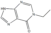 1-エチル-9H-プリン-6(1H)-オン 化学構造式