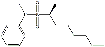 [2S,(-)]-N-Methyl-2-octanesulfonanilide 结构式