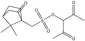 (7,7-Dimethyl-2-oxobicyclo[2.2.1]heptan-1-yl)methanesulfonic acid 1-acetyl-2-oxopropyl ester,,结构式