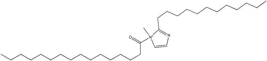 2-Dodecyl-1-methyl-1-hexadecanoyl-1H-imidazol-1-ium Struktur