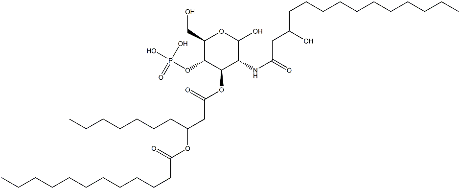 2-(3-Hydroxymyristoylamino)-4-O-phosphono-3-O-[3-(dodecanoyloxy)decanoyl]-2-deoxy-D-glucopyranose|