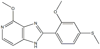 4-Methoxy-2-(2-methoxy-4-methylthiophenyl)-1H-imidazo[4,5-c]pyridine Structure