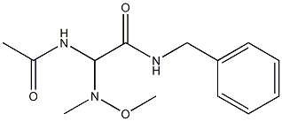 2-Acetylamino-2-(N-methoxy-N-methylamino)-N-benzylacetamide Structure