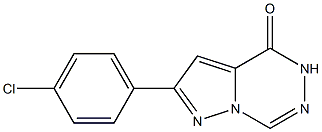 2-(4-Chlorophenyl)pyrazolo[1,5-d][1,2,4]triazin-4(5H)-one,,结构式