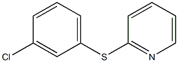 3-クロロフェニル2-ピリジルスルフィド 化学構造式