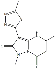  1,5-Dimethyl-3-(5-methyl-1,3,4-thiadiazol-2-yl)pyrazolo[1,5-a]pyrimidine-2,7(1H,4H)-dione