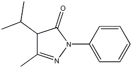1-Phenyl-3-methyl-4-isopropyl-1H-pyrazole-5(4H)-one,,结构式
