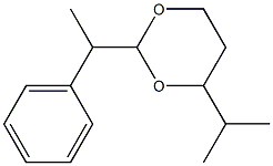 2-(1-Phenylethyl)-6-isopropyl-1,3-dioxane,,结构式