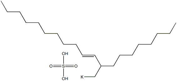 Sulfuric acid 2-octyl-3-tridecenyl=potassium ester salt