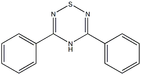 3,5-ジフェニル-4H-1,2,4,6-チアトリアジン 化学構造式