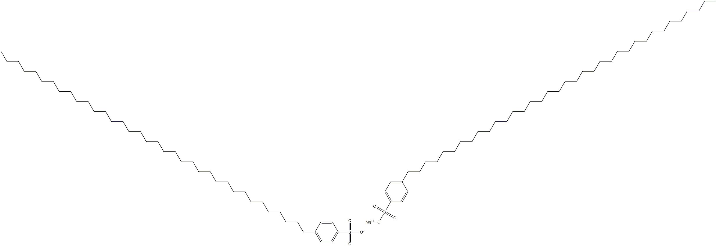 Bis[4-(hexatriacontan-1-yl)benzenesulfonic acid]magnesium salt Structure