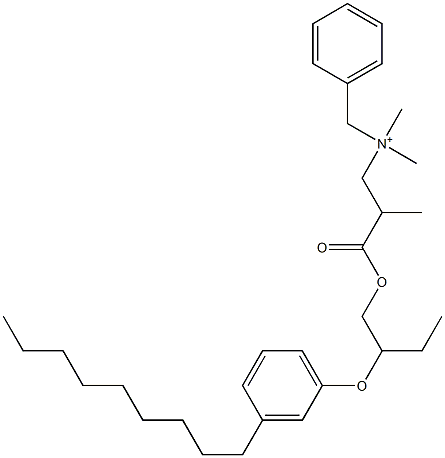 N,N-Dimethyl-N-benzyl-N-[2-[[2-(3-nonylphenyloxy)butyl]oxycarbonyl]propyl]aminium