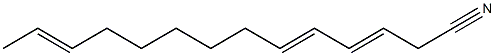 3,5,12-Tetradecatrienenitrile Structure