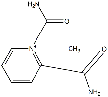 ビス(アミノカルボニル)(ピリジニウム-1-イル)メタンイド 化学構造式