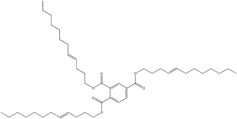 1,2,4-Benzenetricarboxylic acid tri(4-dodecenyl) ester Structure