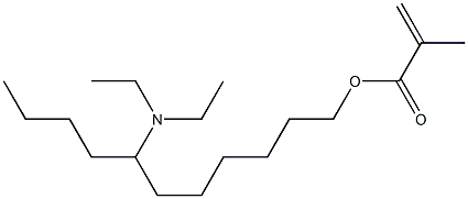 メタクリル酸7-(ジエチルアミノ)ウンデシル 化学構造式
