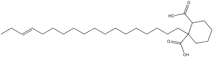 Cyclohexane-1,2-dicarboxylic acid hydrogen 1-(15-octadecenyl) ester,,结构式