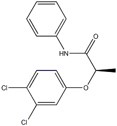 [R,(+)]-2-(3,4-Dichlorophenoxy)-N-phenylpropionamide Struktur