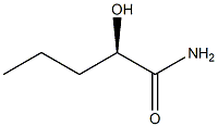 [R,(+)]-2-Hydroxyvaleramide Struktur