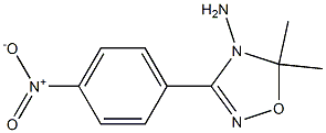 3-(4-ニトロフェニル)-5,5-ジメチル-1,2,4-オキサジアゾール-4(5H)-アミン 化学構造式