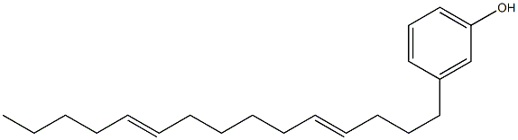 3-(4,10-Pentadecadienyl)phenol,,结构式