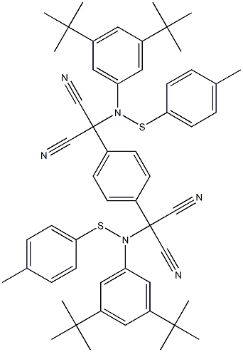  1,4-Bis[dicyano[[(4-methylphenyl)thio](3,5-ditert-butylphenyl)amino]methyl]benzene