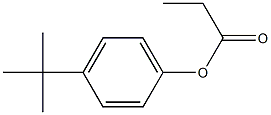 プロピオン酸p-tert-ブチルフェニル 化学構造式