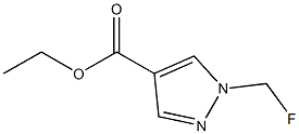 1-Fluoromethyl-1H-pyrazole-4-carboxylic acid ethyl ester 结构式