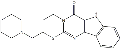 3-Ethyl-2-[[2-piperidinoethyl]thio]-5H-pyrimido[5,4-b]indol-4(3H)-one