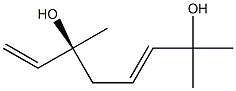 (3S)-3,7-Dimethyl-1,5-octadiene-3,7-diol Structure