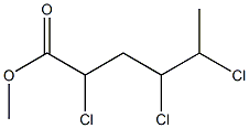 2,4,5-Trichlorocaproic acid methyl ester,,结构式