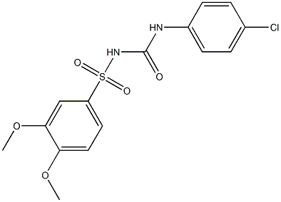 1-(3,4-Dimethoxyphenylsulfonyl)-3-(4-chlorophenyl)urea