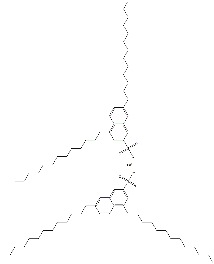 Bis(4,7-ditridecyl-2-naphthalenesulfonic acid)barium salt Structure