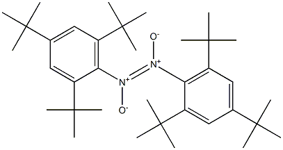 1,2-ビス(2,4,6-トリ-tert-ブチルフェニル)ジアゼン1,2-ジオキシド 化学構造式