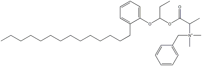 N,N-Dimethyl-N-benzyl-N-[1-[[1-(2-tetradecylphenyloxy)propyl]oxycarbonyl]ethyl]aminium