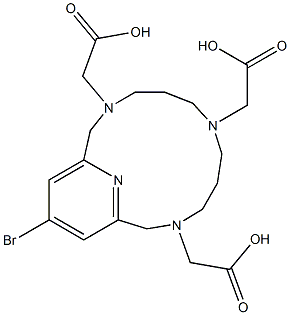 15-Bromo-3,7,11,17-tetraazabicyclo[11.3.1]heptadeca-1(17),13,15-triene-3,7,11-triacetic acid Structure