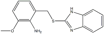 2-[[2-[Amino]-3-methoxybenzyl]thio]-1H-benzimidazole Structure