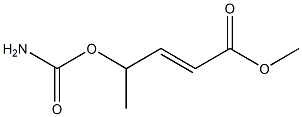 (E)-4-Carbamoyloxy-2-pentenoic acid methyl ester Structure