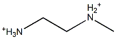 N-Methyl-1,2-ethanediaminium Struktur