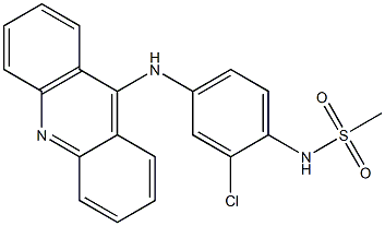 N-[2-Chloro-4-[(acridine-9-yl)amino]phenyl]methanesulfonamide Structure