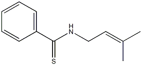 N-(3-Methyl-2-butenyl)benzothioamide Structure